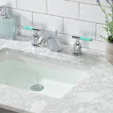 Kaiser Two-Handle 3-Hole Deck Mount Widespread Bathroom Faucet with Retail Pop-Up Drain