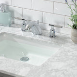 Kaiser Two-Handle 3-Hole Deck Mount Widespread Bathroom Faucet with Retail Pop-Up Drain