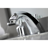 Kaiser Two-Handle 3-Hole Deck Mount Widespread Bathroom Faucet with Retail Pop-Up Drain