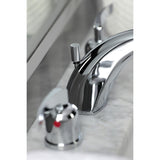 Centurion Two-Handle 3-Hole Deck Mount Widespread Bathroom Faucet with Retail Pop-Up Drain