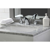 Centurion Two-Handle 3-Hole Deck Mount Widespread Bathroom Faucet with Retail Pop-Up Drain