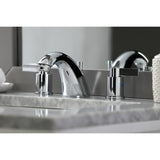 NuvoFusion Two-Handle 3-Hole Deck Mount Widespread Bathroom Faucet with Pop-Up Drain