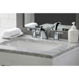 NuvoFusion Two-Handle 3-Hole Deck Mount Widespread Bathroom Faucet with Pop-Up Drain