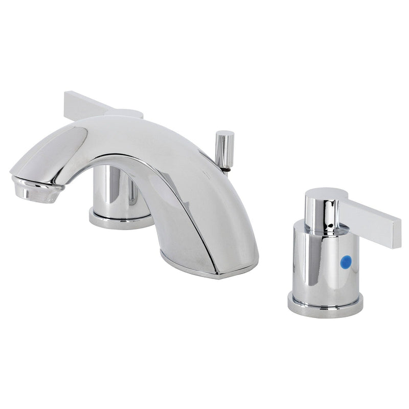 NuvoFusion Two-Handle 3-Hole Deck Mount Widespread Bathroom Faucet with Pop-Up Drain