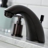 Kaiser Two-Handle 3-Hole Deck Mount Widespread Bathroom Faucet with Retail Pop-Up Drain