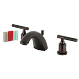 Kaiser Two-Handle 3-Hole Deck Mount Widespread Bathroom Faucet with Retail Pop-Up Drain