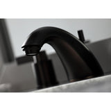 NuvoFusion Two-Handle 3-Hole Deck Mount Widespread Bathroom Faucet with Pop-Up Drain