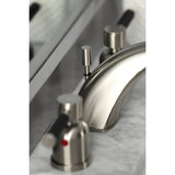 Kaiser Two-Handle 3-Hole Deck Mount Widespread Bathroom Faucet with Retail Pop-Up Drain