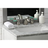 Kaiser Two-Handle 3-Hole Deck Mount Widespread Bathroom Faucet with Retail Pop-Up Drain