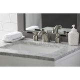 Kaiser Two-Handle 3-Hole Deck Mount Widespread Bathroom Faucet with Retail Pop-Up Drain