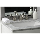 Kaiser Two-Handle 3-Hole Deck Mount Widespread Bathroom Faucet with Retail Pop-Up Drain