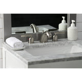 Centurion Two-Handle 3-Hole Deck Mount Widespread Bathroom Faucet with Retail Pop-Up Drain