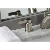 NuvoFusion Two-Handle 3-Hole Deck Mount Widespread Bathroom Faucet with Pop-Up Drain
