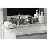 NuvoFusion Two-Handle 3-Hole Deck Mount Widespread Bathroom Faucet with Pop-Up Drain