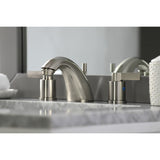 NuvoFusion Two-Handle 3-Hole Deck Mount Widespread Bathroom Faucet with Pop-Up Drain