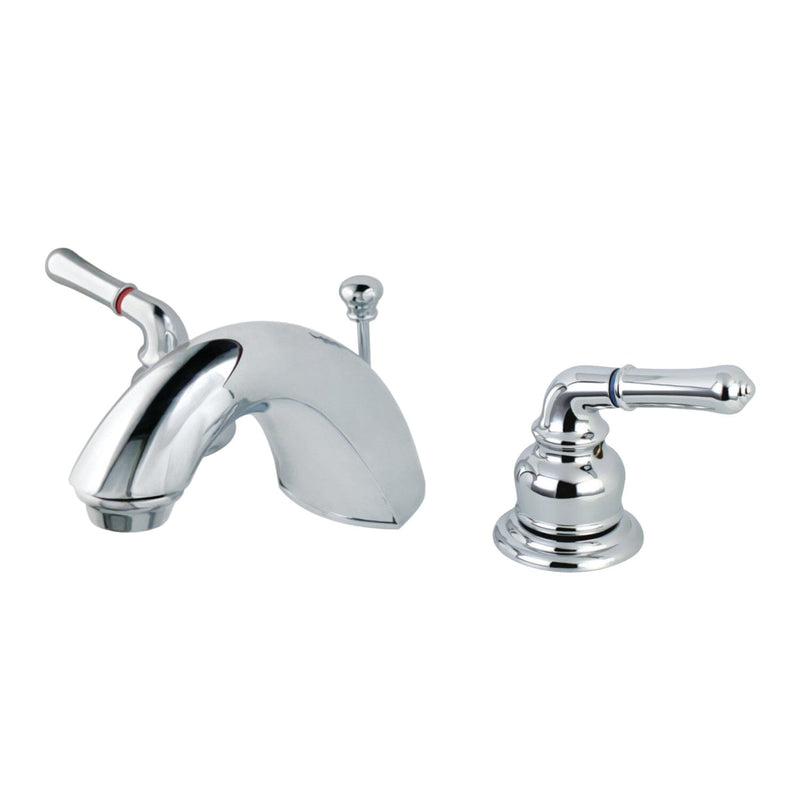Two-Handle 3-Hole Deck Mount Widespread Bathroom Faucet with Retail Pop-Up Drain