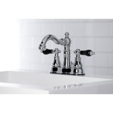 Duchess Double-Handle 3-Hole Deck Mount 4-Inch Centerset Bathroom Faucet with Brass Pop-Up