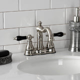 Duchess Double-Handle 3-Hole Deck Mount 4-Inch Centerset Bathroom Faucet with Brass Pop-Up