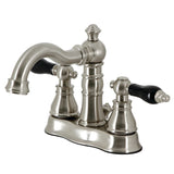 Duchess Double-Handle 3-Hole Deck Mount 4-Inch Centerset Bathroom Faucet with Brass Pop-Up