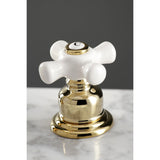 American Classic Two-Handle 3-Hole Deck Mount Widespread Bathroom Faucet with Pop-Up Drain