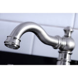 American Classic Two-Handle 3-Hole Deck Mount Widespread Bathroom Faucet with Retail Pop-Up Drain