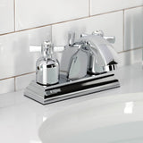 Millennium Double-Handle 3-Hole Deck Mount 4-Inch Centerset Bathroom Faucet with Pop-Up Drain