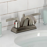Centurion Double-Handle 3-Hole Deck Mount 4-Inch Centerset Bathroom Faucet with Pop-Up Drain