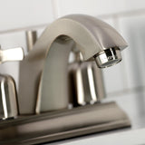 Millennium Double-Handle 3-Hole Deck Mount 4-Inch Centerset Bathroom Faucet with Pop-Up Drain