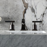Kaiser Two-Handle 3-Hole Deck Mount Widespread Bathroom Faucet with Pop-Up Drain