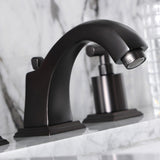 Kaiser Two-Handle 3-Hole Deck Mount Widespread Bathroom Faucet with Pop-Up Drain
