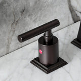 Manhattan Two-Handle 3-Hole Deck Mount Widespread Bathroom Faucet with Pop-Up Drain