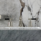 Kaiser Two-Handle 3-Hole Deck Mount Widespread Bathroom Faucet with Pop-Up Drain