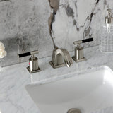 Kaiser Two-Handle 3-Hole Deck Mount Widespread Bathroom Faucet with Pop-Up Drain