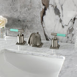Kaiser Two-Handle 3-Hole Deck Mount Widespread Bathroom Faucet with Pop-Up Drain
