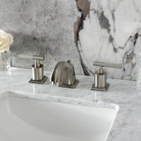 Kaiser Two-Handle 3-Hole Deck Mount Widespread Bathroom Faucet with Pop-Up Drain