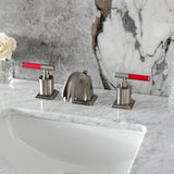 Kaiser Two-Handle 3-Hole Deck Mount Widespread Bathroom Faucet with Pop-Up Drain