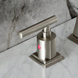 Manhattan Two-Handle 3-Hole Deck Mount Widespread Bathroom Faucet with Pop-Up Drain
