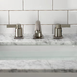 NuvoFusion Two-Handle 3-Hole Deck Mount Widespread Bathroom Faucet with Pop-Up Drain