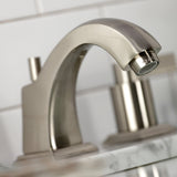 NuvoFusion Two-Handle 3-Hole Deck Mount Widespread Bathroom Faucet with Pop-Up Drain