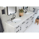 NuvoFusion Two-Handle 3-Hole Deck Mount Widespread Bathroom Faucet with Brass Pop-Up