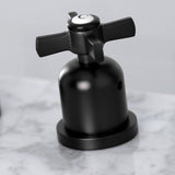 Millennium Two-Handle 3-Hole Deck Mount Widespread Bathroom Faucet with Brass Pop-Up