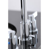 NuvoFusion Two-Handle 3-Hole Deck Mount Widespread Bathroom Faucet with Brass Pop-Up