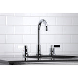 NuvoFusion Two-Handle 3-Hole Deck Mount Widespread Bathroom Faucet with Brass Pop-Up