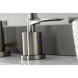 Serena Two-Handle 3-Hole Deck Mount Widespread Bathroom Faucet with Brass Pop-Up Drain