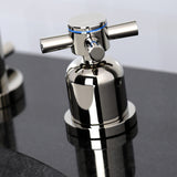 Concord Two-Handle 3-Hole Deck Mount Widespread Bathroom Faucet with Brass Pop-Up