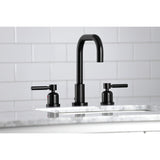 Concord Widespread Bathroom Faucet with Brass Pop-Up