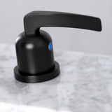 Centurion Two-Handle 3-Hole Deck Mount Widespread Bathroom Faucet with Brass Pop-Up