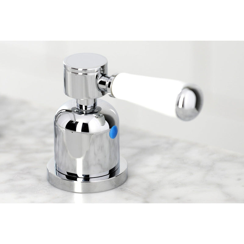 Paris Two-Handle 3-Hole Deck Mount Widespread Bathroom Faucet with Brass Pop-Up