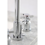 Concord Two-Handle 3-Hole Deck Mount Widespread Bathroom Faucet with Brass Pop-Up