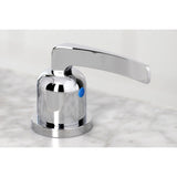 Centurion Two-Handle 3-Hole Deck Mount Widespread Bathroom Faucet with Brass Pop-Up